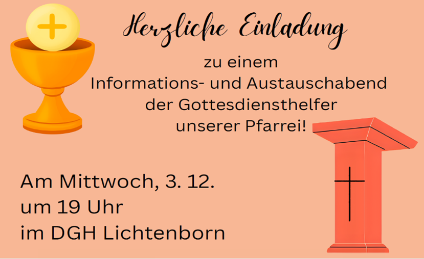 Flyer zum Infoabend der Gottesdiensthelfer