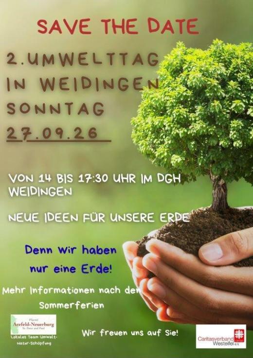 ein SAVE the date für den zweiten Umwelttag in Weidingen