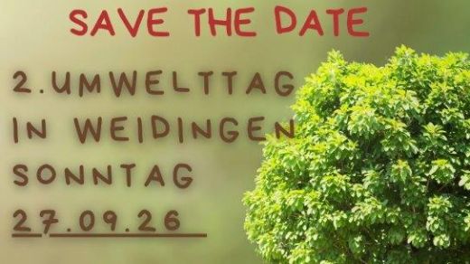 ein SAVE the date für den zweiten Umwelttag in Weidingen