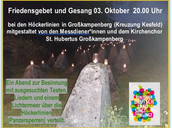 Friedensgebet und Gesang Großkampenberg