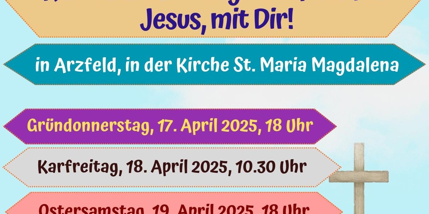 Flyer zu Familiengottesdiensten an Ostern