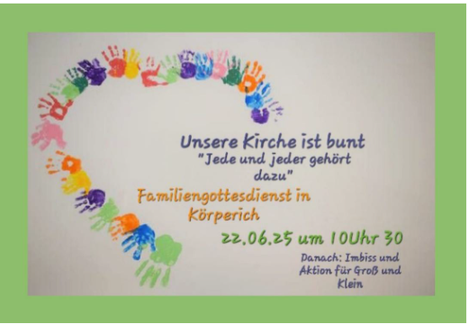Flyer Familiengottesdienst in Körperich