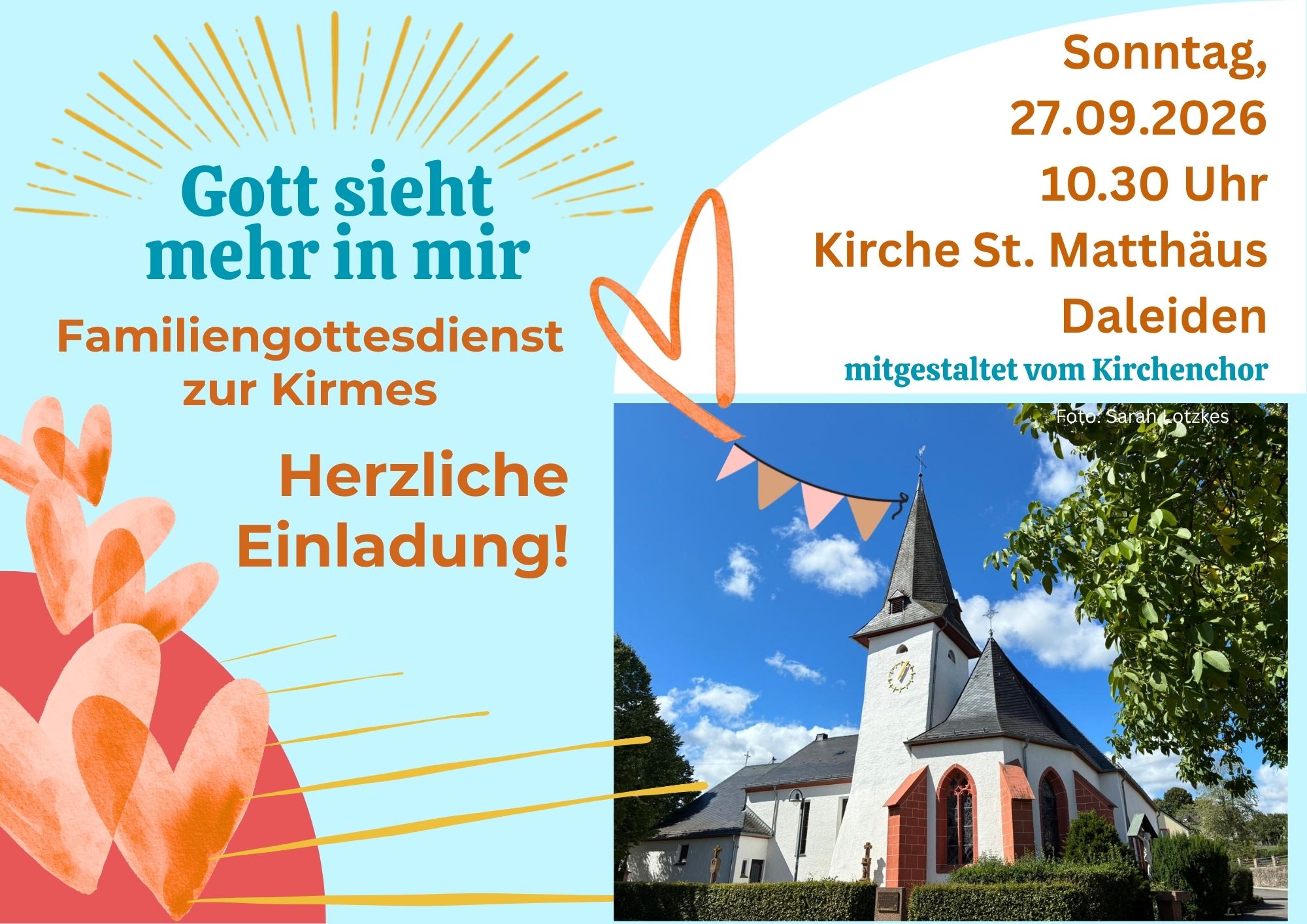 Familiengottesdienst Daleiden (c) ArzfeldNeuerburg Flyer mit den Einzelheiten des Familiengottesdienstes in Daleiden
