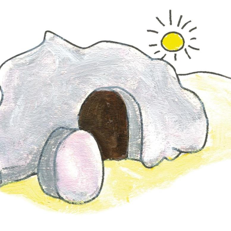 Das Grab von Jesus ist offen