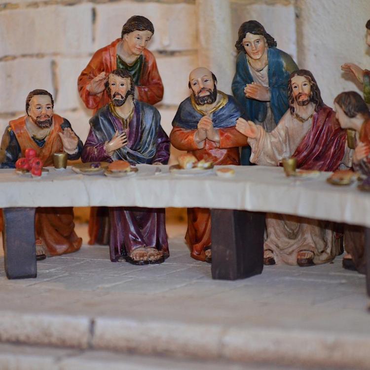 Jesus sind mit den Jüngern beim letzten Abendmahl